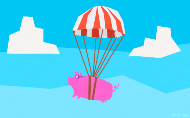 Parachute Piggie