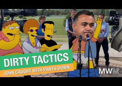 Dirty tactics leaves John with his pants down