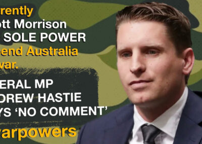 Andrew Hastie on war powers reform