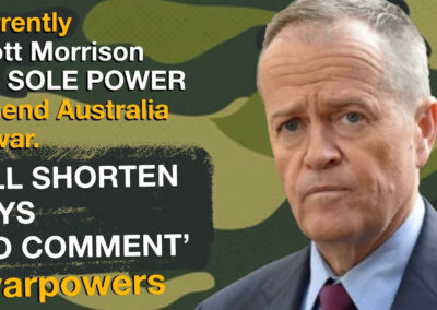 Bill Shorten on war powers reform