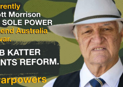 Bob Katter on war powers reform