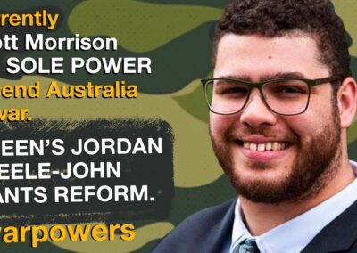 Jordon Steele-John on war powers reform