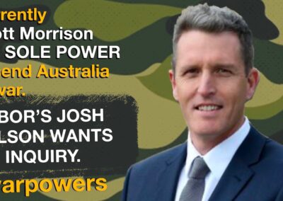 Josh Wilson on war powers reform