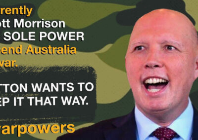 Peter Dutton on war powers reform