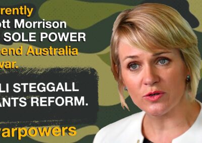 Zali Steggall on war powers reform