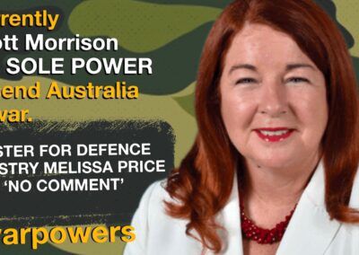 Melissa Price on war powers reform