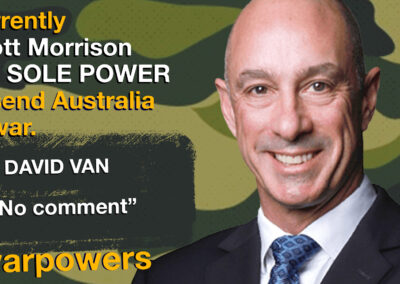 David Van on war powers reform