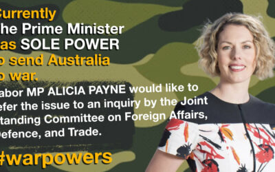 Alicia Payne on war powers reform