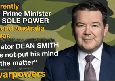Dean Smith on war powers reform