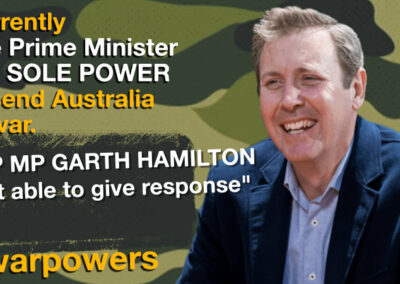 Garth Hamilton on war powers reform