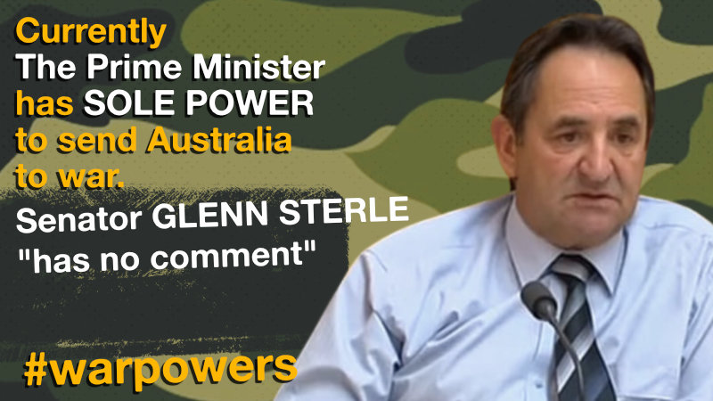 Glenn Sterle on War Powers