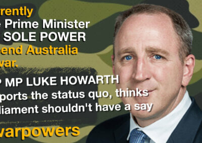 Luke Howarth on war powers reform