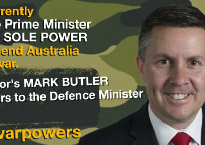 Mark Butler on war powers reform