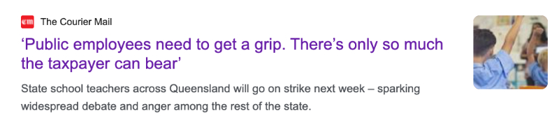 Courier-Mail headline