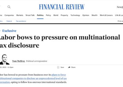 Capitulation Complete: Government caves in to multinational tax avoiders