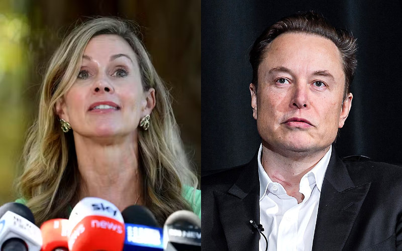 Julie Inman Grant and Elon Musk