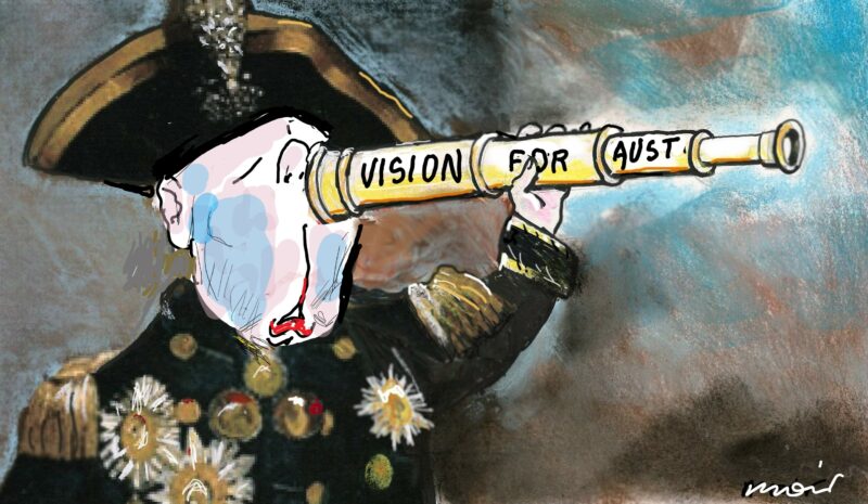 Dutton on the charge. Alan Moir