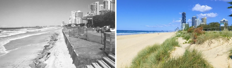 revetment Gold Coast. Gambar: Pengelolaan Pesisir Internasional