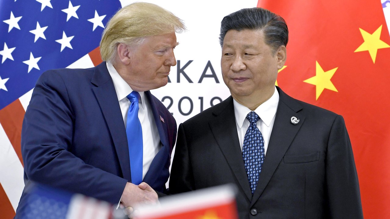 Donal;d Trump with Xi Jinping in 2019