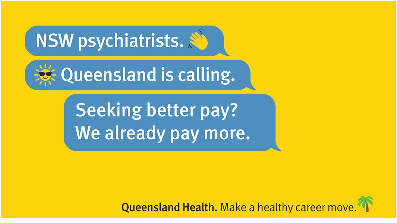 A Queensland Health advertisement