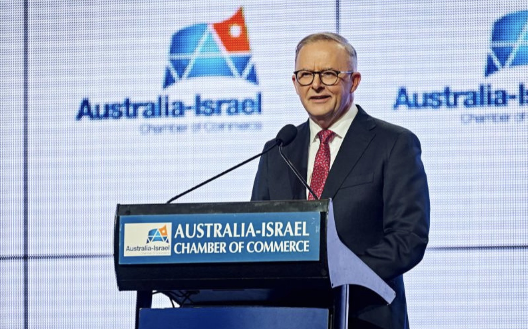 Anthony Albanese at AICC Summit. Image: AICC