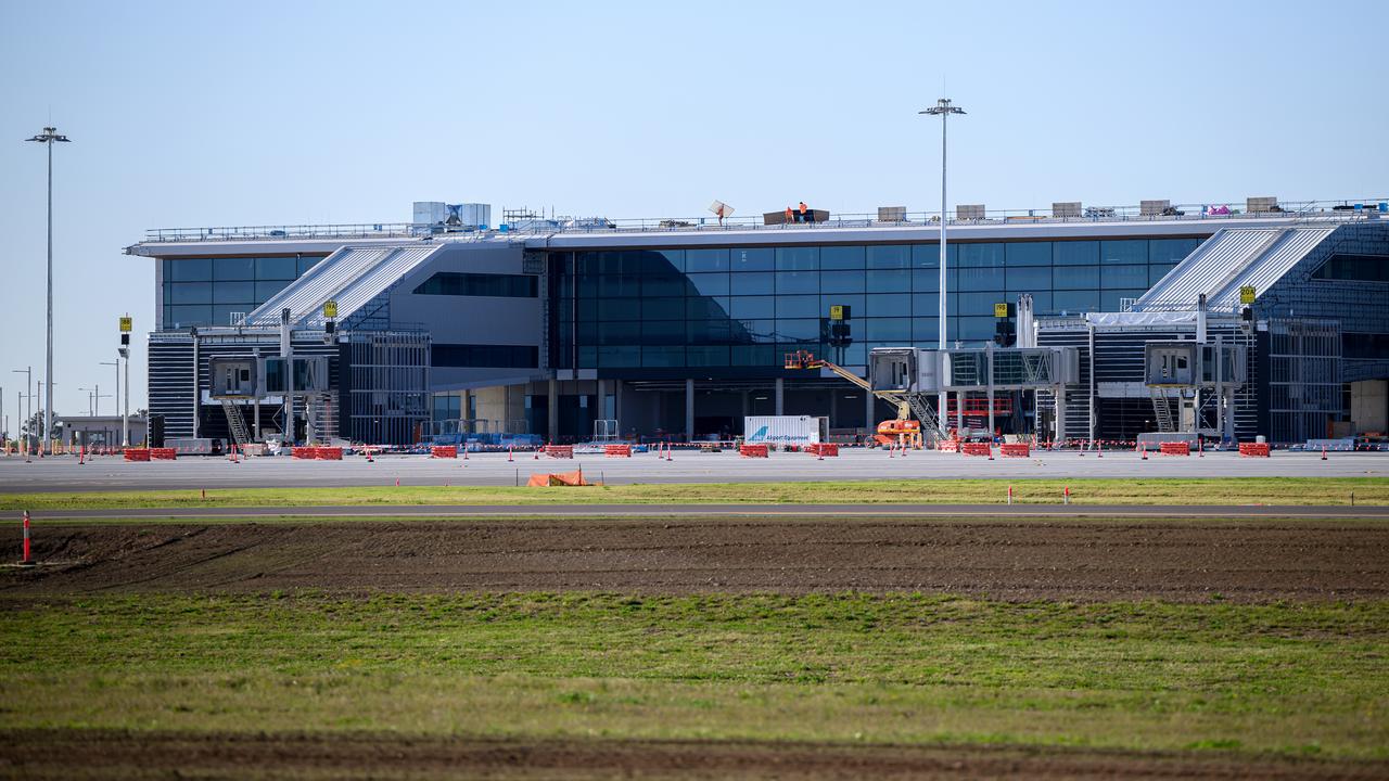 Pekerjaan konstruksi di Bandara Internasional Sydney Barat