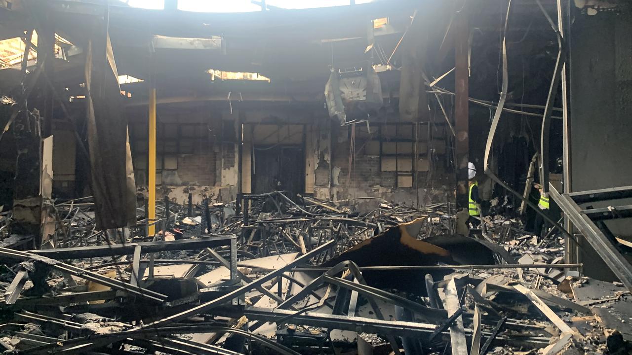 Fire damage at the Adass Israel Synagogue.