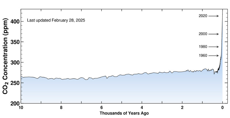 Carbon dioxide concentration