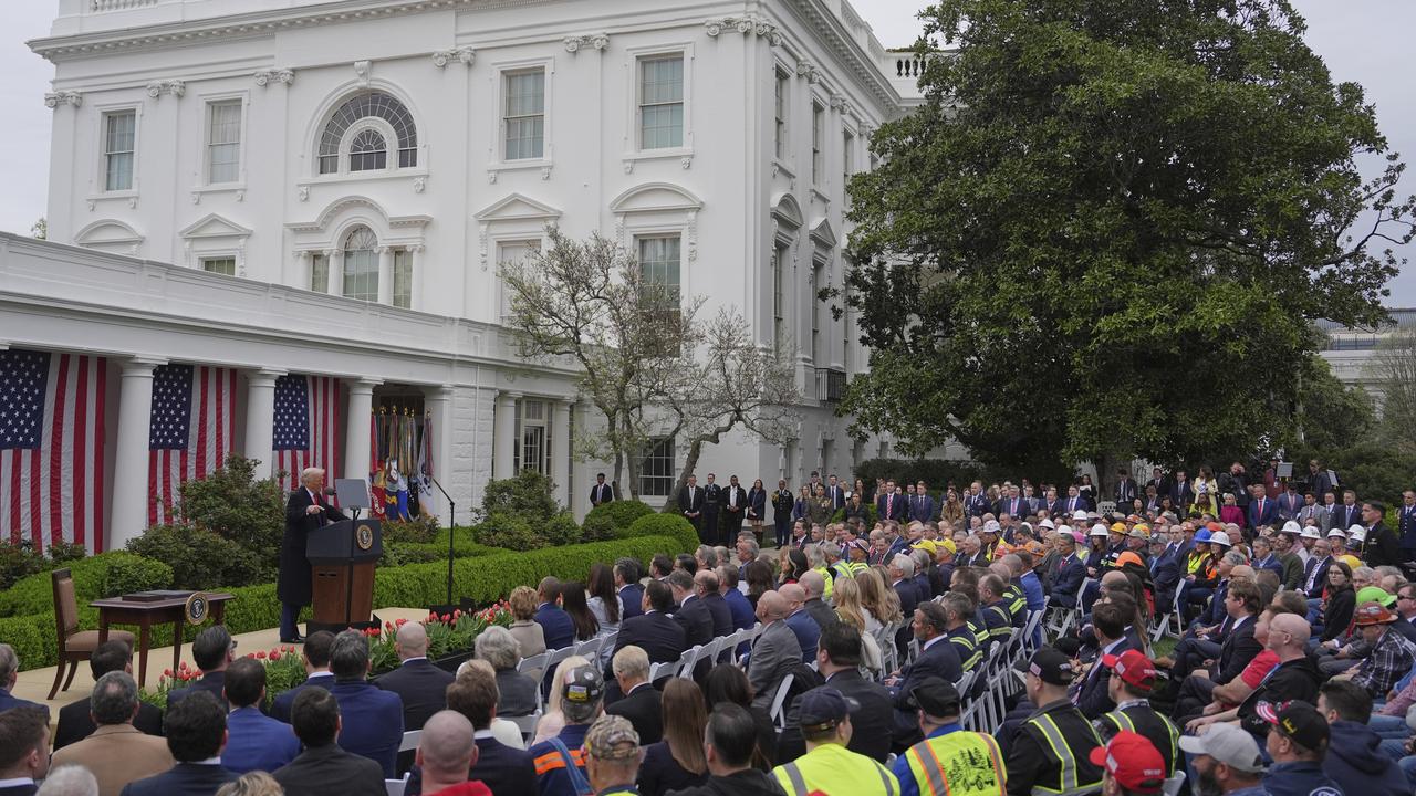 President Donald Trump in the Rose Garden