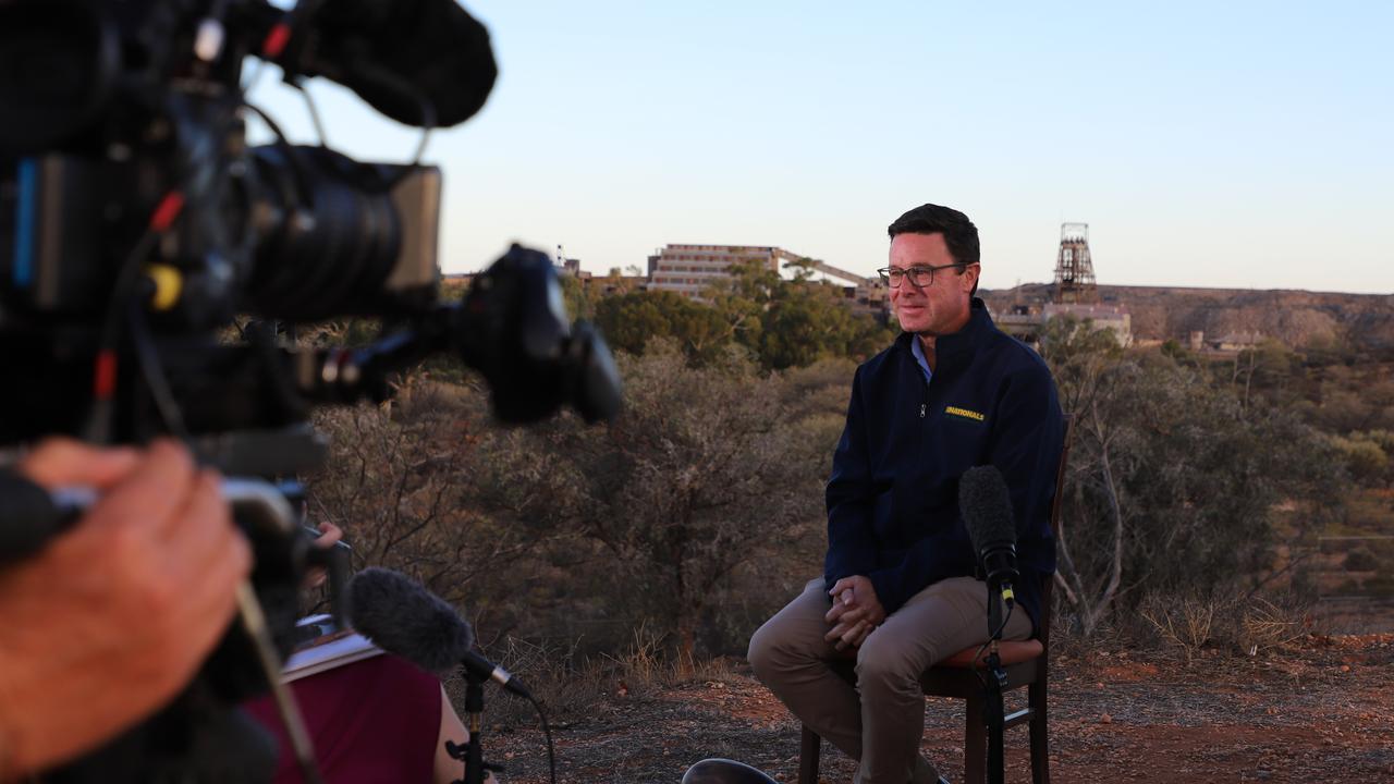 Nationals Leader David Littleproud in Broken Hill