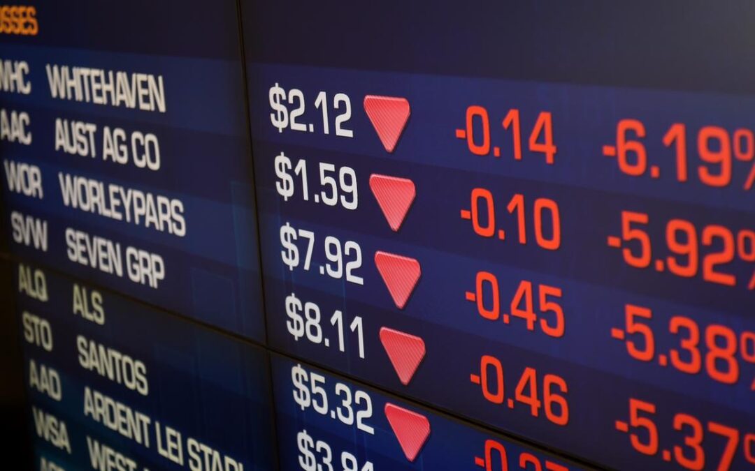 Aussie shares slide lower after tariffs tank Wall St