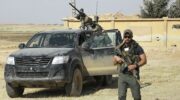 Armoured Toyota with a gun