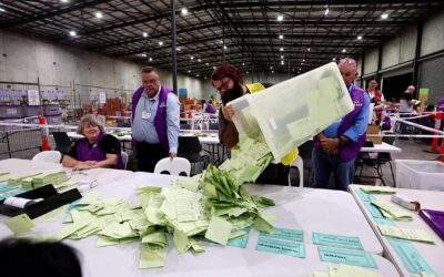 Vote count begins as Australians await election result
