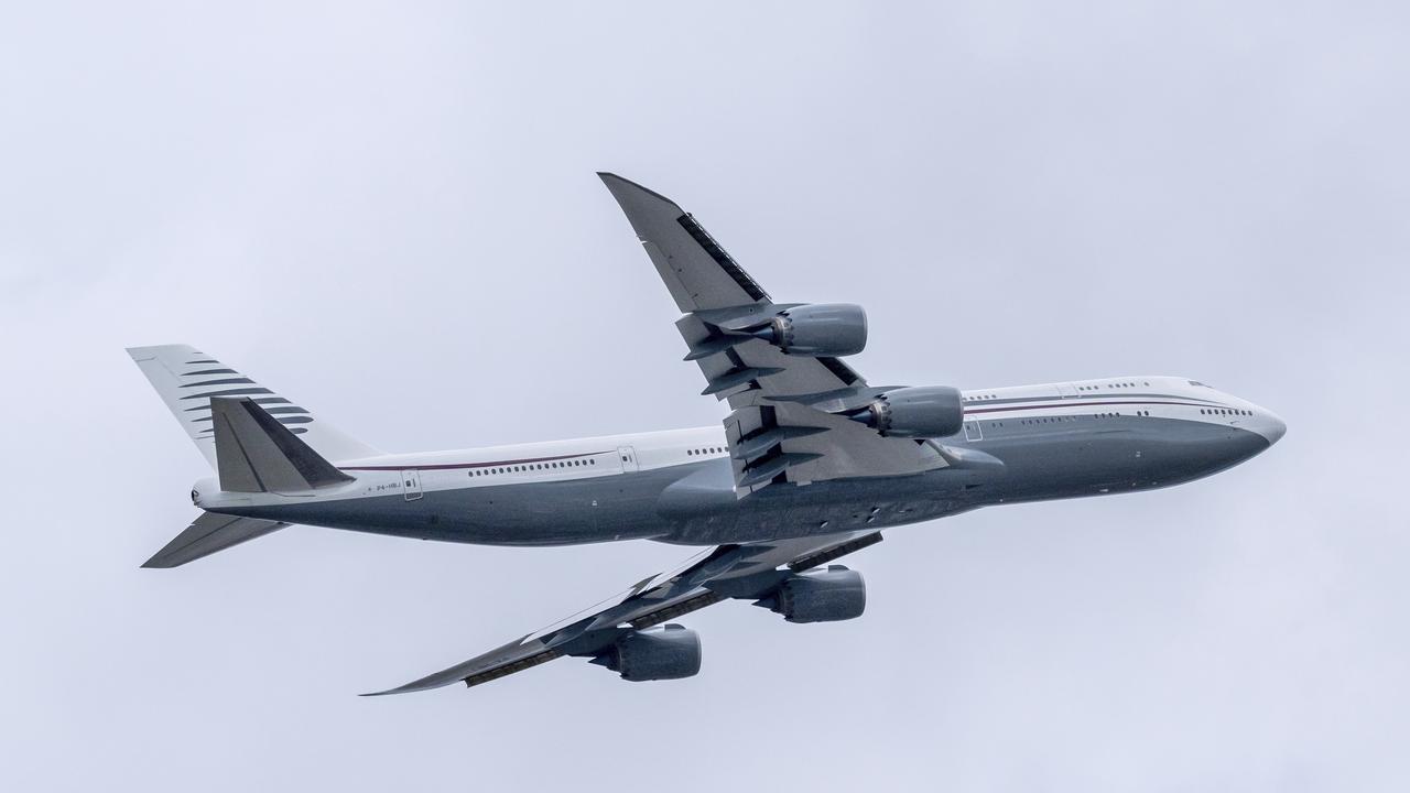 A private Boeing aircraft that President Donald Trump toured