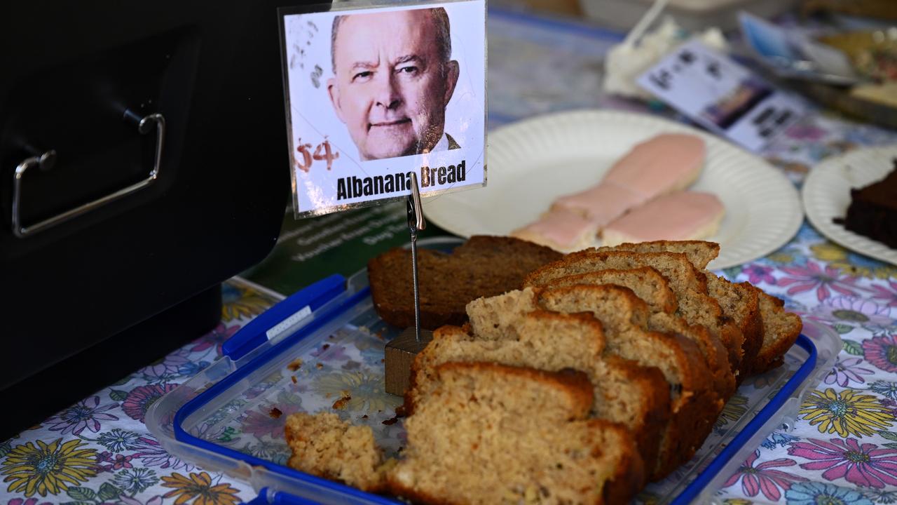Cakes for sale at Camdenville public school polling place