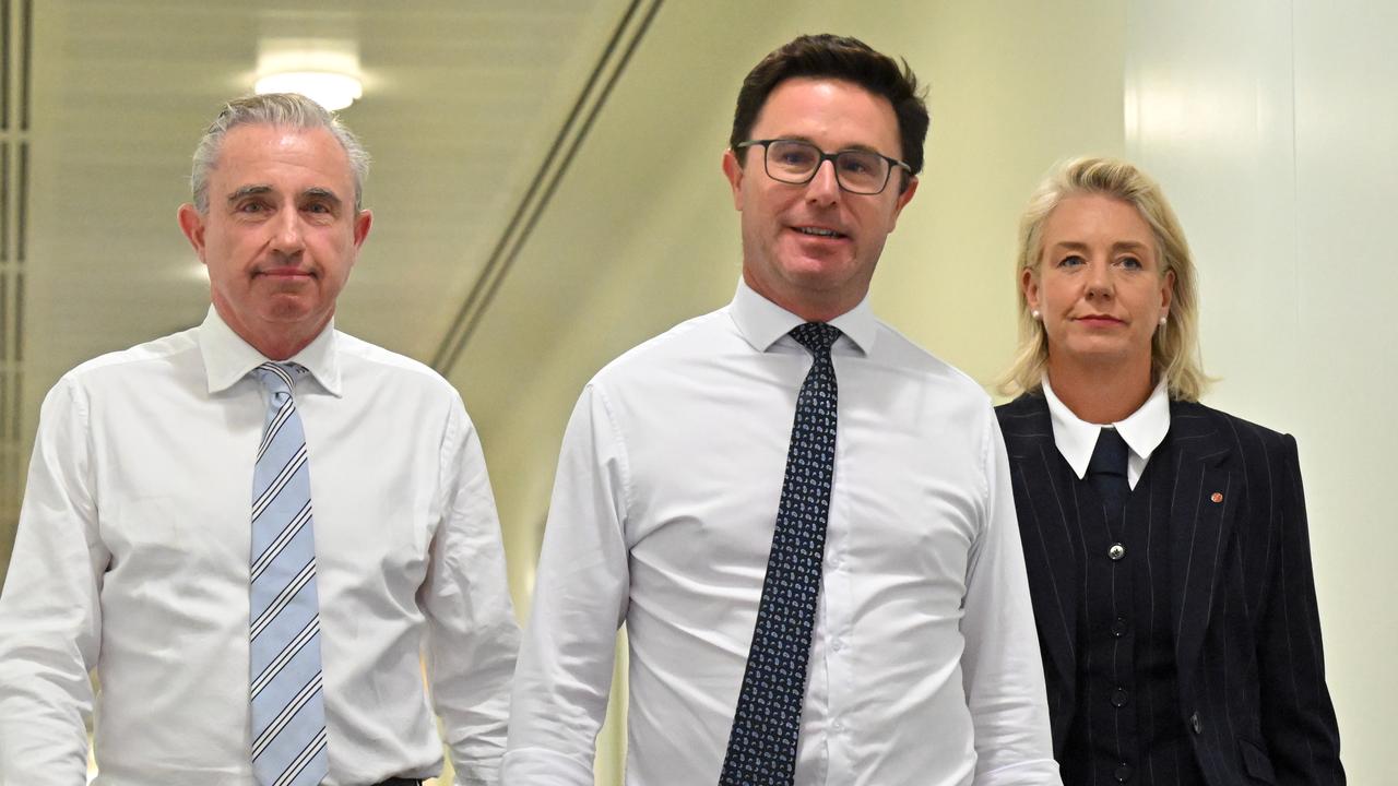 Kevin Hogan, David Littleproud and Bridget McKenzie