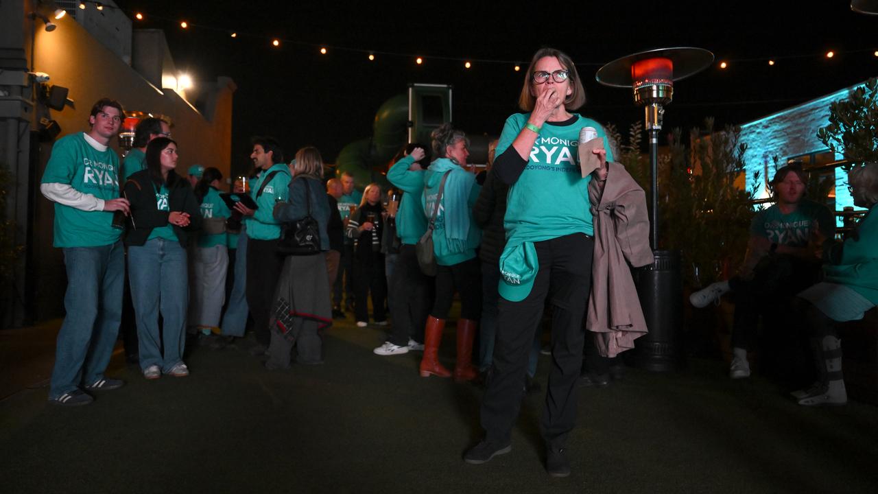 Supporters of independent MP Monique Ryan