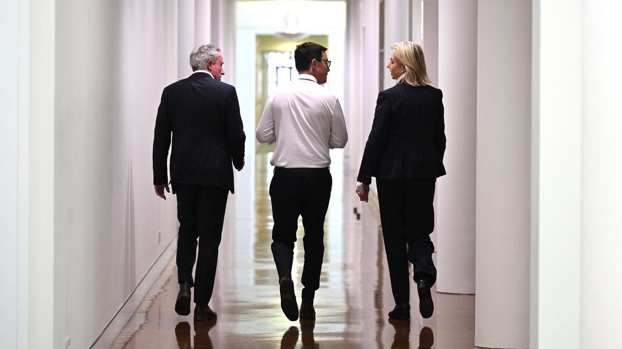 David Littleproud with Kevin Hogan and Bridget McKenzie