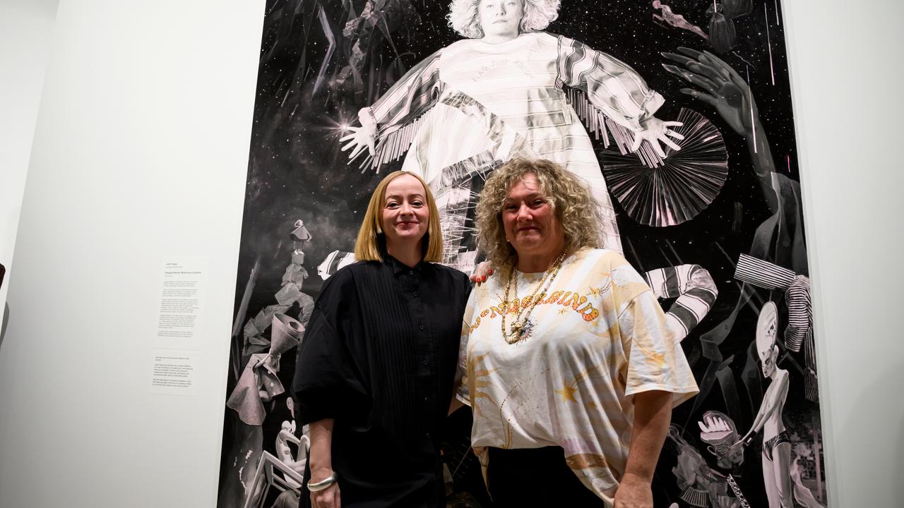 Artist Julie Fragar (left) and fellow artist Justene Williams