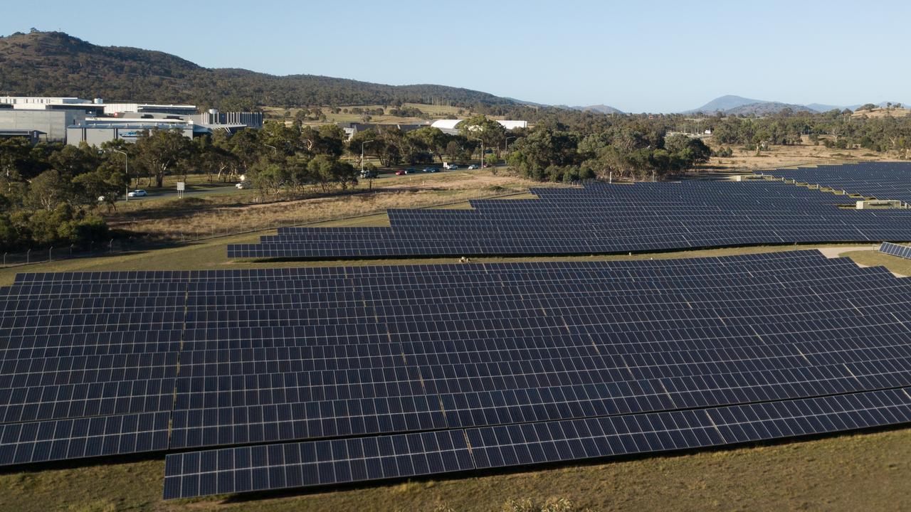 A solar farm near Canberra