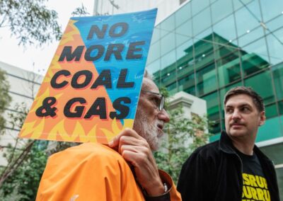 Three face court amid protests over gas hub expansion