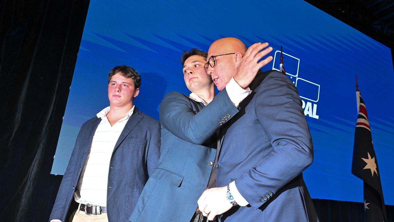 Peter Dutton and his sons