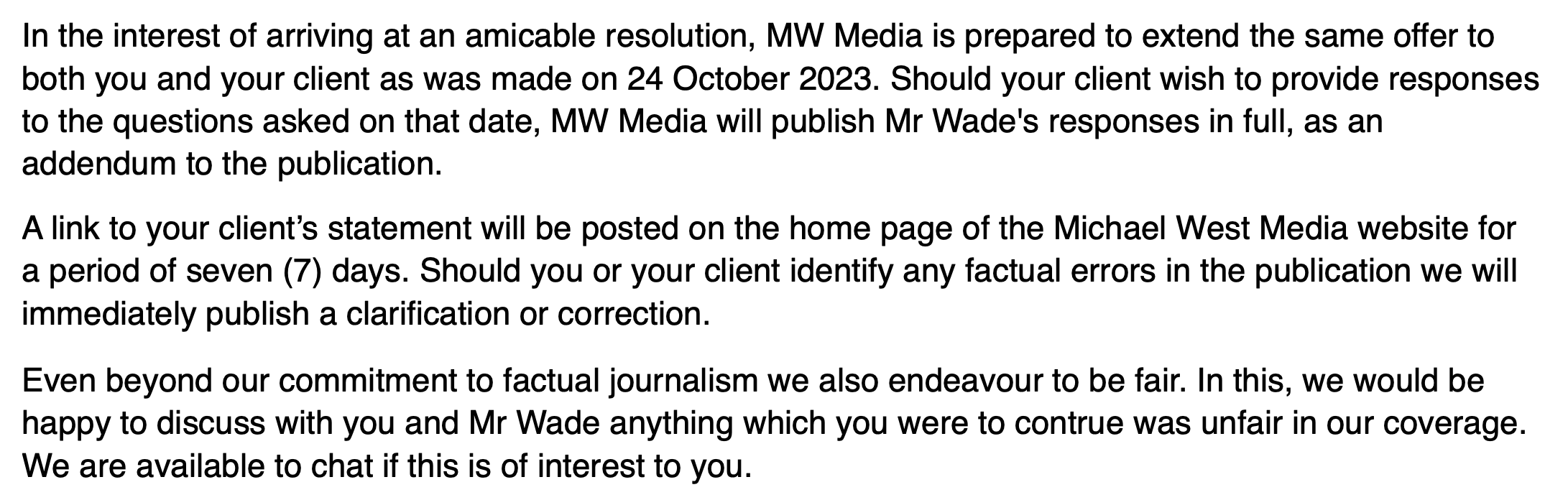 One of MWM's offers
