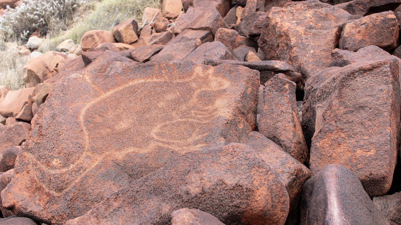 Rock art at Burrup Peninsula (file image)