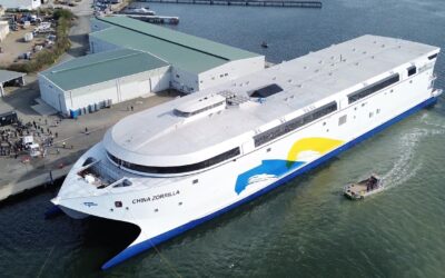 ‘Big moment’: world’s largest electric ship launched