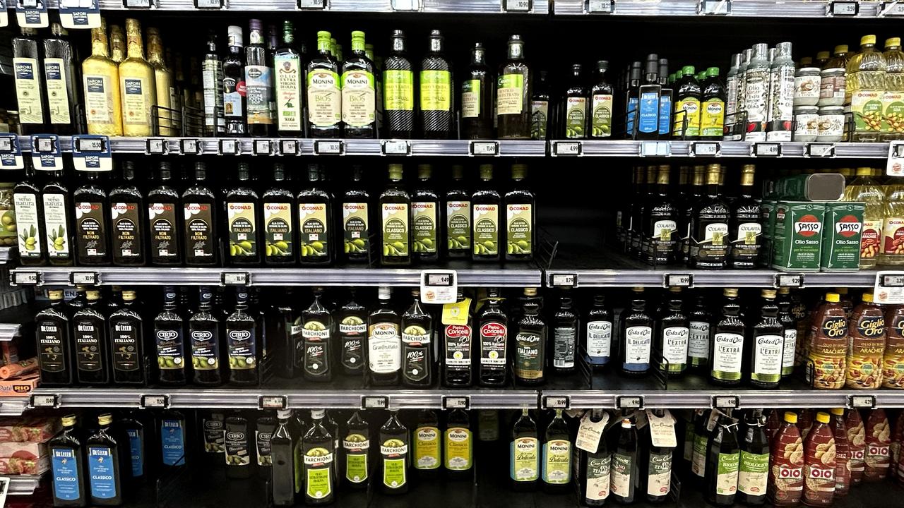 Olive oil bottles