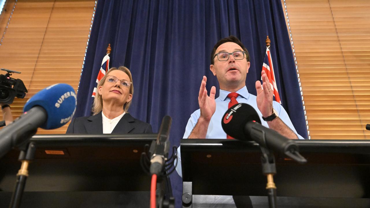 Opposition Leader Sussan Ley and Nationals leader David Littleproud