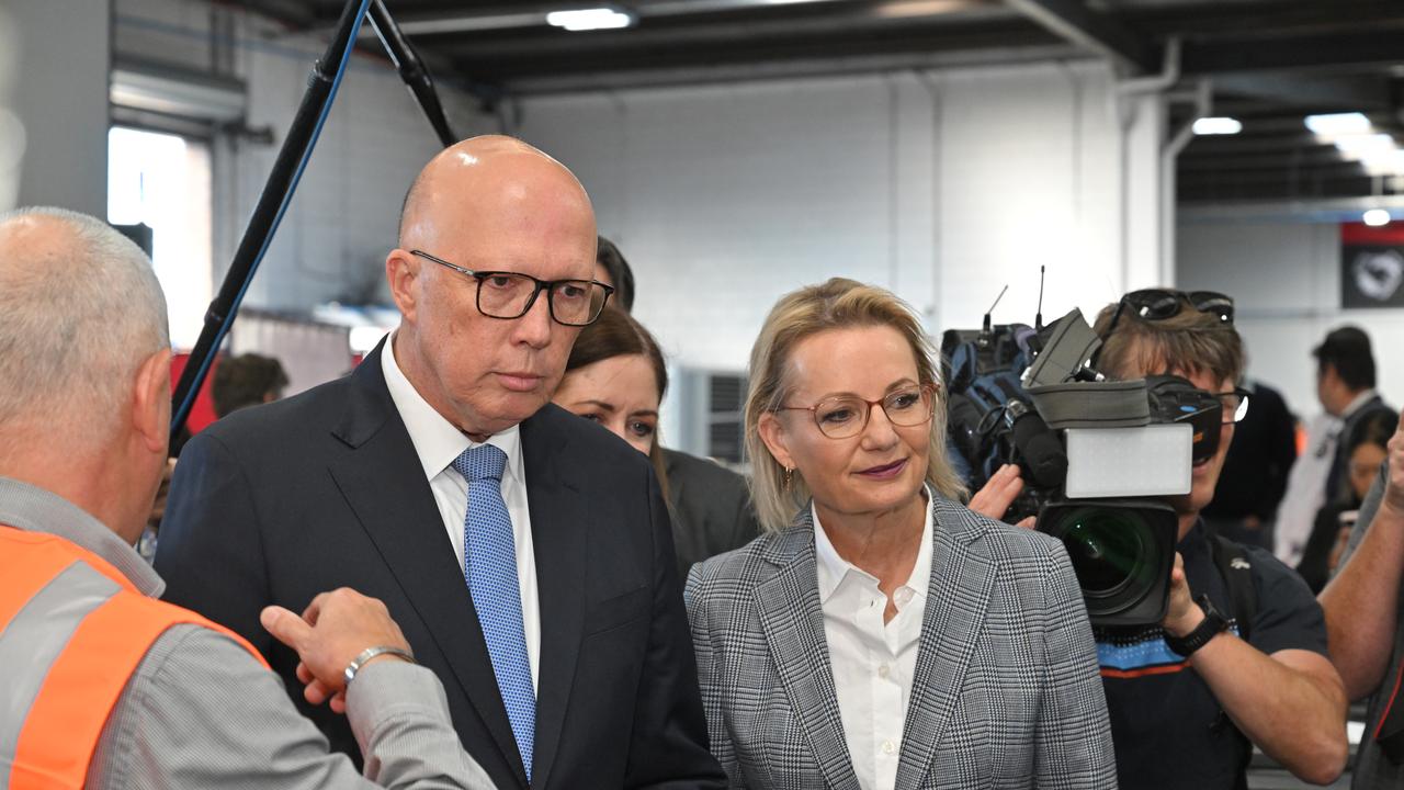 Former Liberal leader Peter Dutton and deputy Sussan Ley