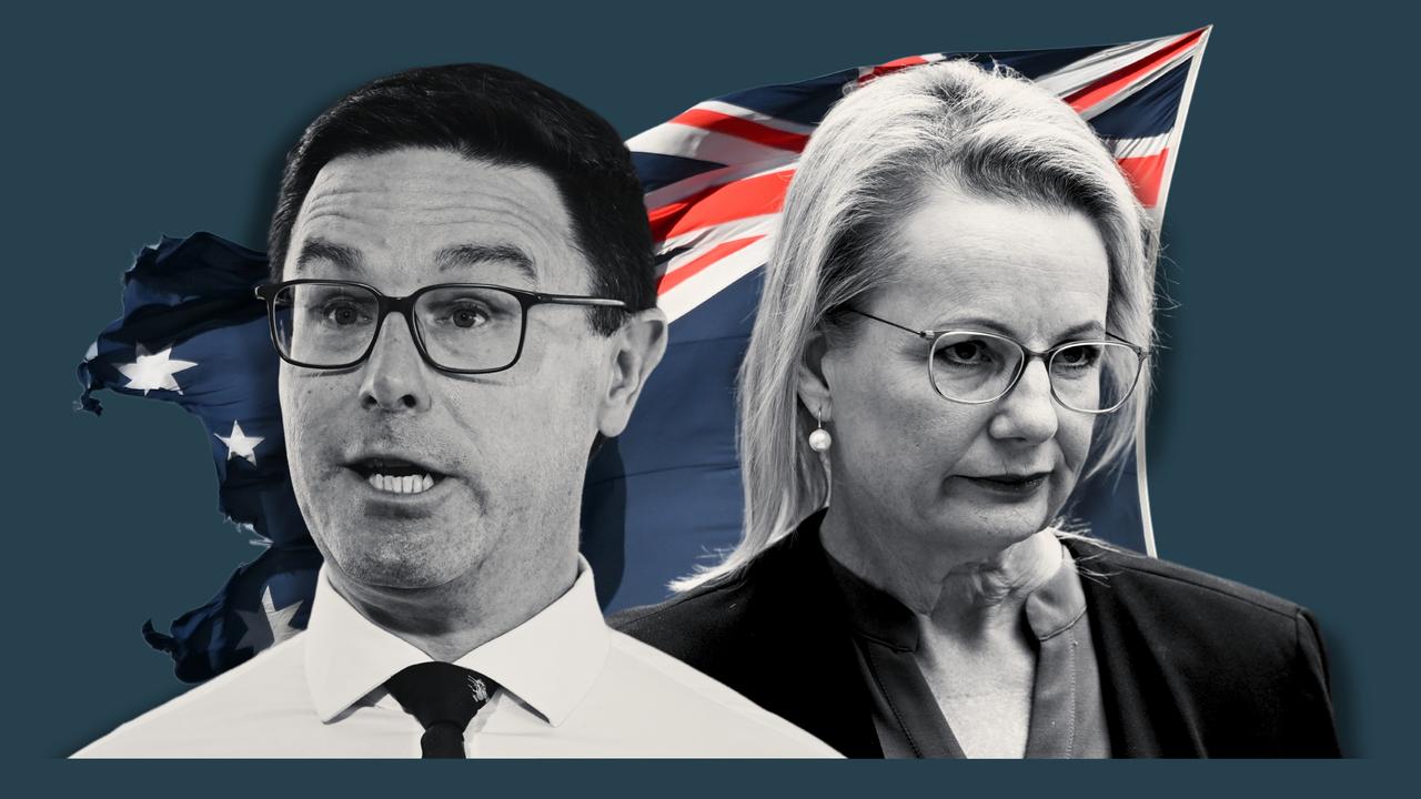 David Littleproud and Sussan Ley (file image)