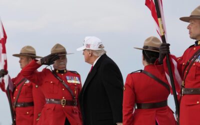 Trump arrives for G7 amid trade, political tensions